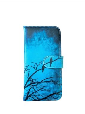 Amazon Blue Bird Branch Wallet Phone Case For Google Pixel 7